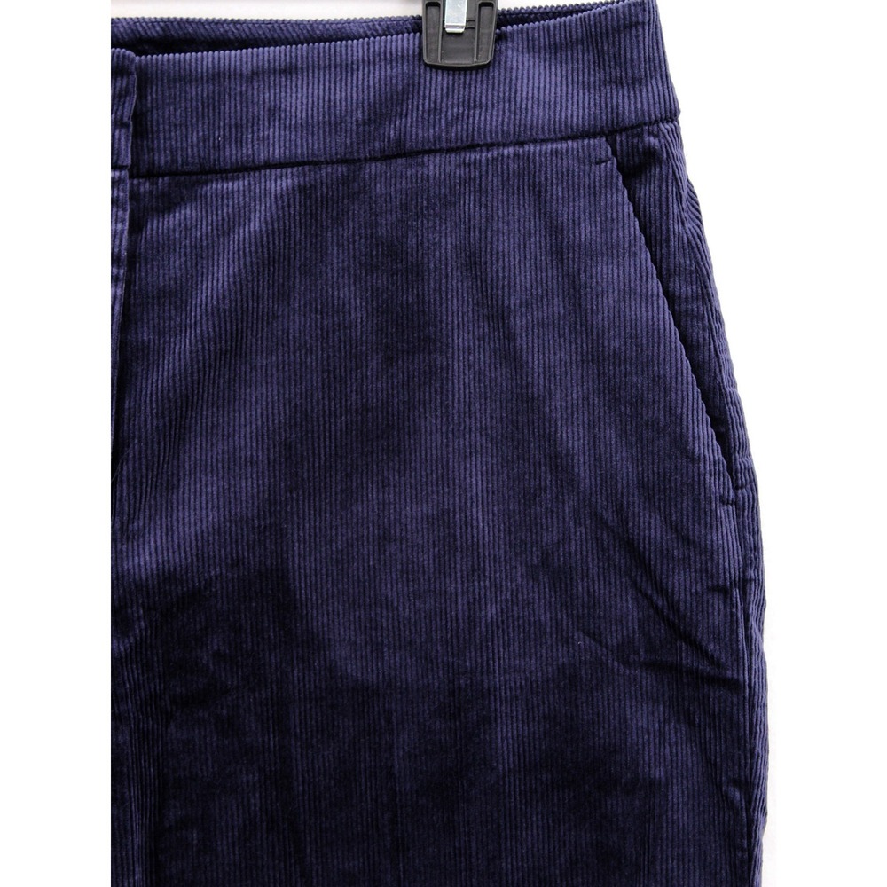 Boden Corduroy Tapered Trousers Fine Wale Stretch Pants Size 10 Navy Blue R0169 - Picture 4 of 11